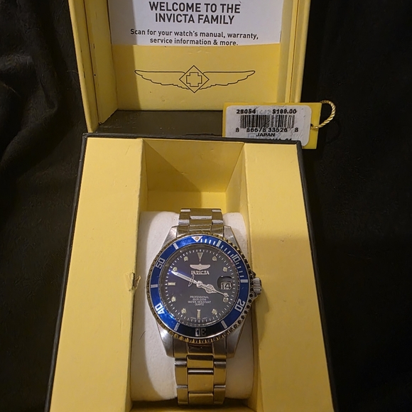 Invicta Blue and Silver Watch - Picture 1 of 6